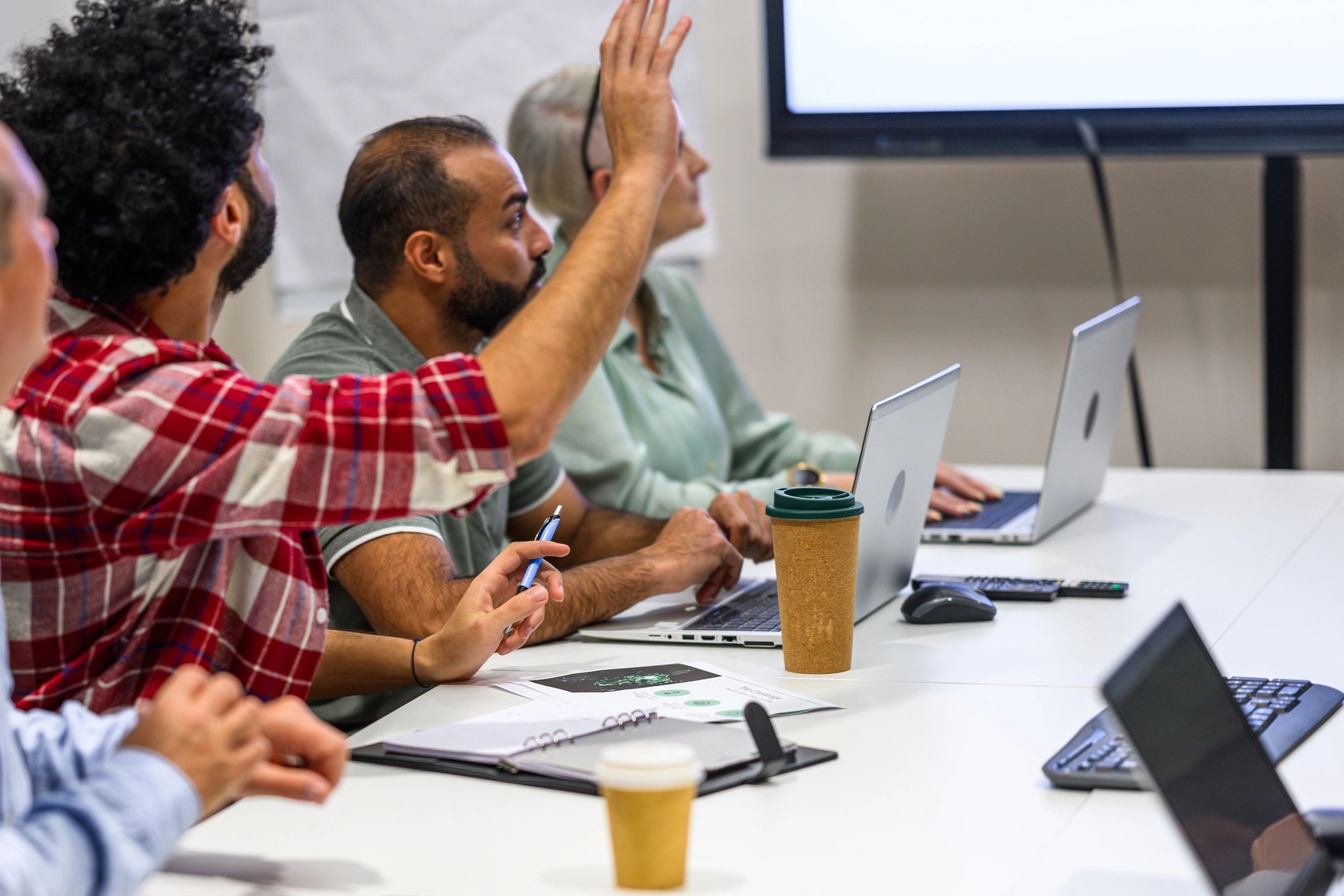 Participant engaging in a training session